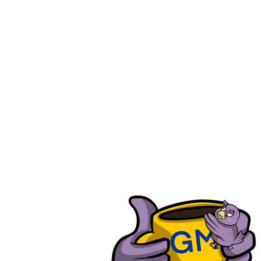 GM Mug with falling Baby (yel/Blu)