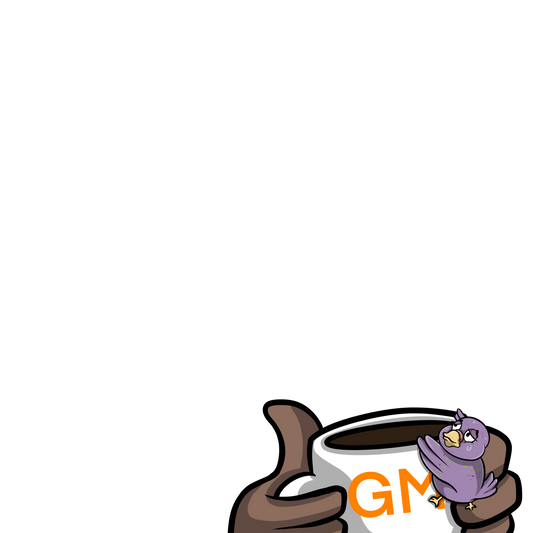 GM Mug with falling Baby (Whi/Ora)