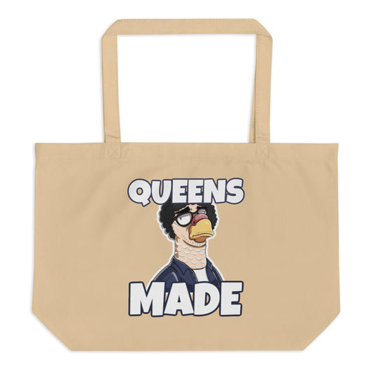 QUEENS MADE shock jock tote bag