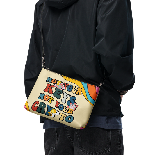 "Not your keys, Not your Crypto" Crossbody bag