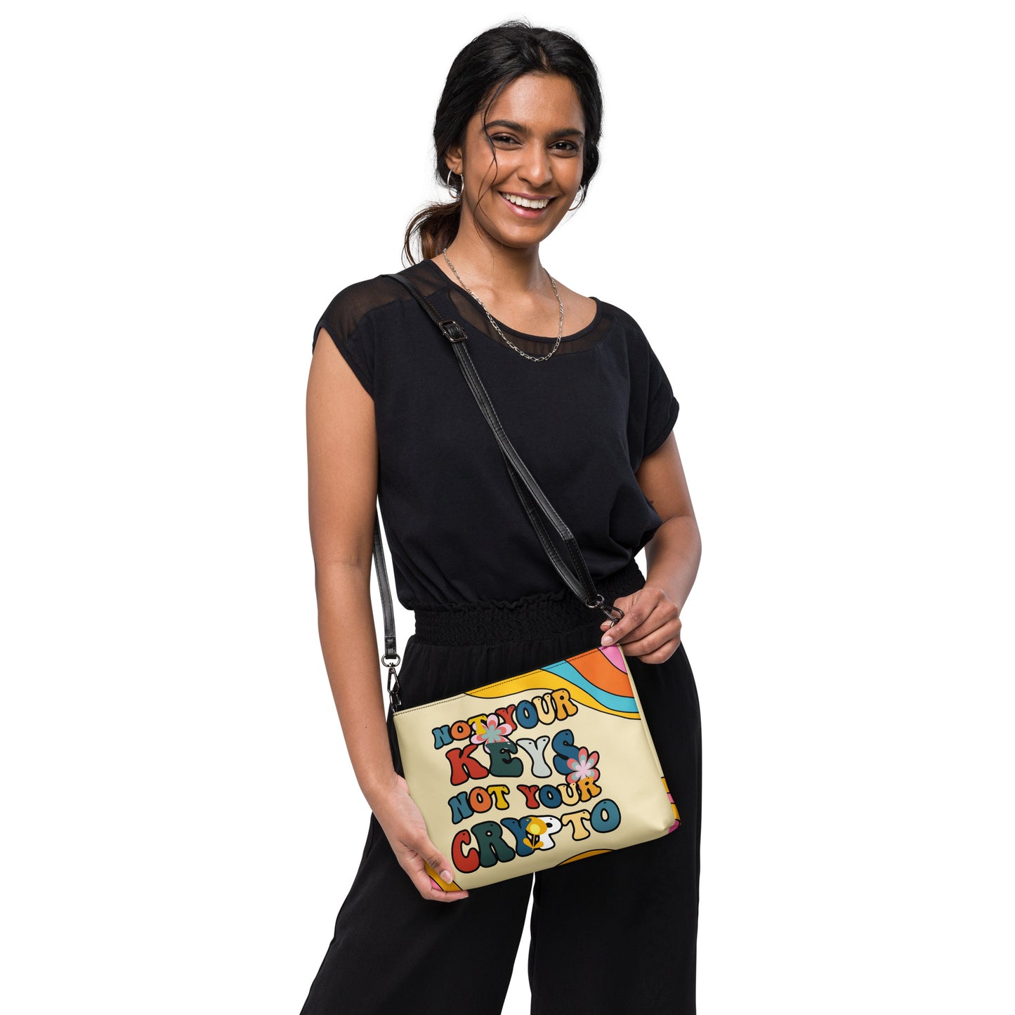 "Not your keys, Not your Crypto" Crossbody bag